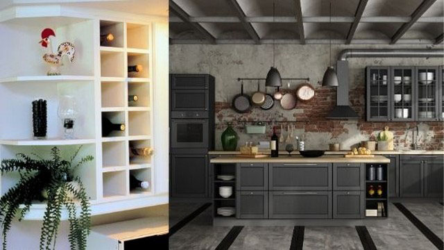 Two-kitchens-diferent-form-and-functions
